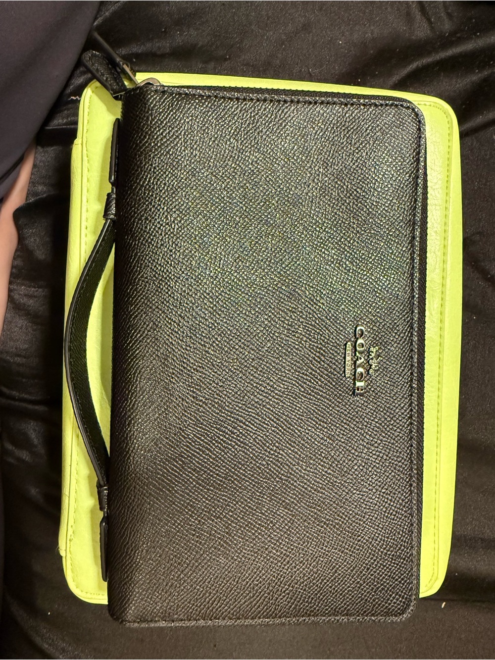 Coach Double Zip Travel Leather Wallet - Picture 2 of 7